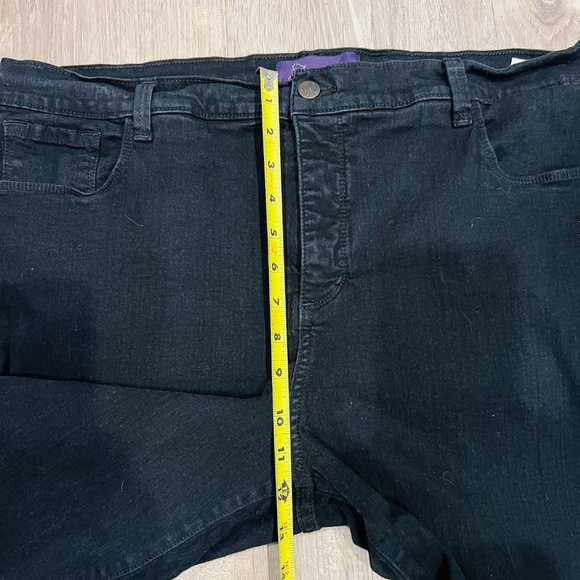 NYDJ not your daugthers Jeans 18W Black lift tuck studded Cowgirl Western Goth - Picture 13 of 14